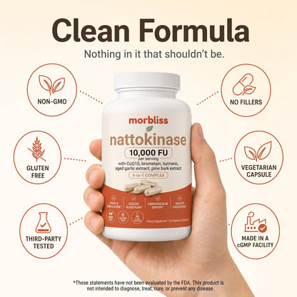 Ultra-Strength Nattokinase 10,000 FU — Circulation Support