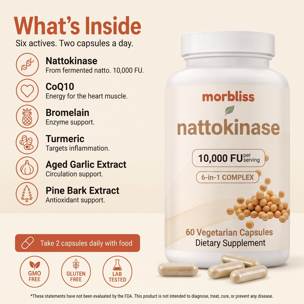 Ultra-Strength Nattokinase 10,000 FU — Circulation Support