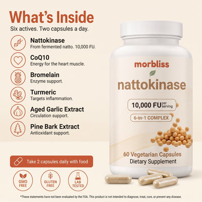 Ultra-Strength Nattokinase 10,000 FU — Circulation Support